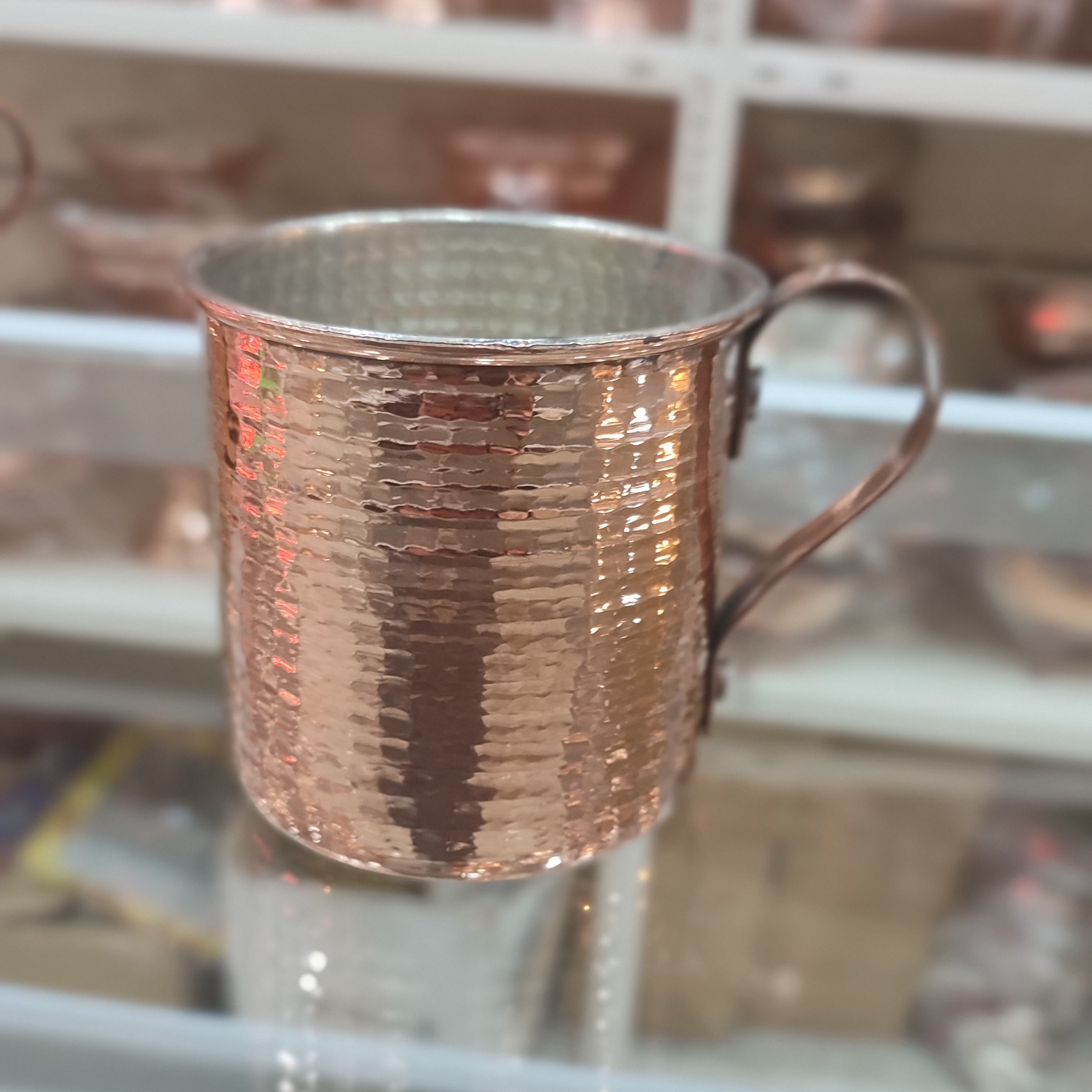 لیوان مسی دسته دار