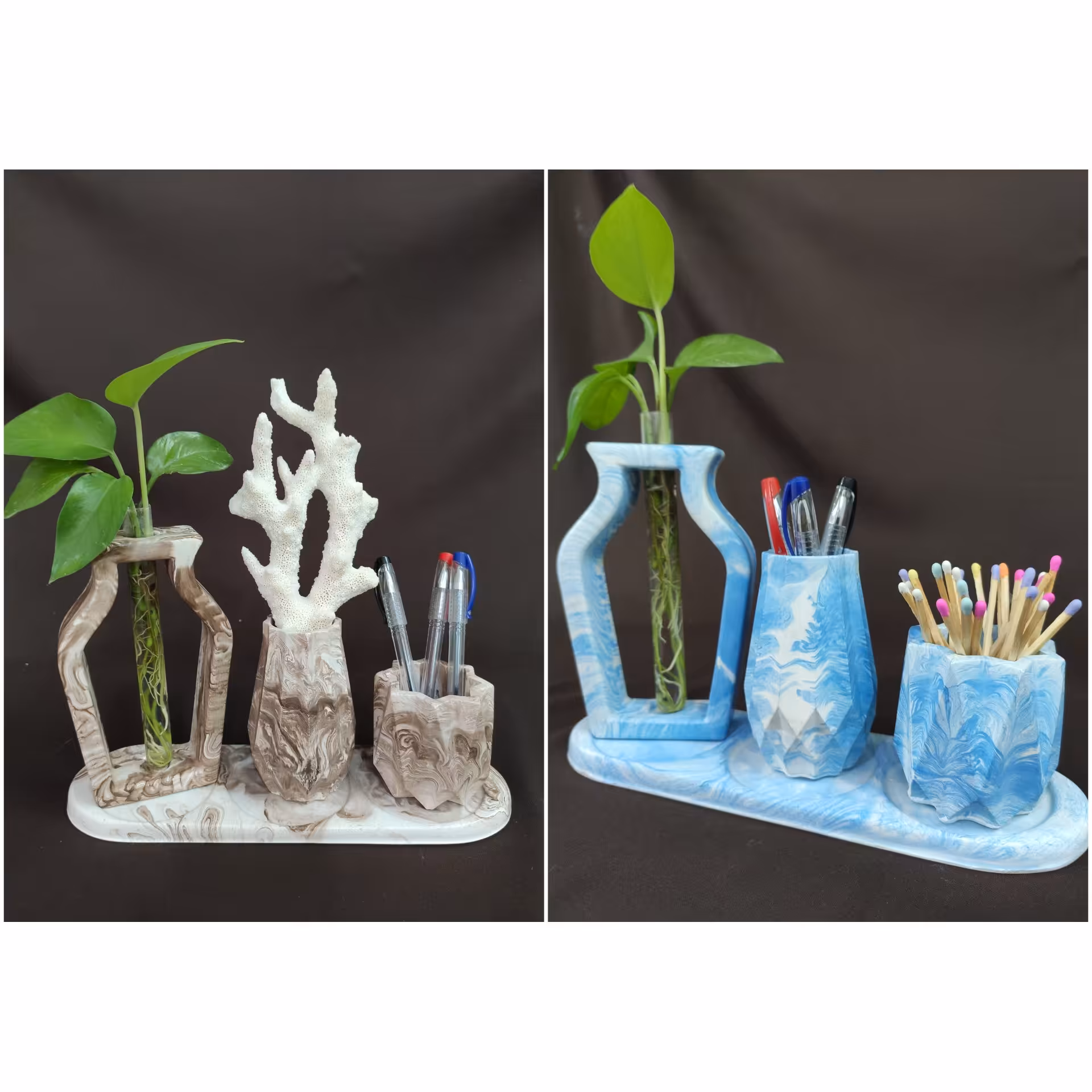 اکسسوری سنگ مصنوعی دکوری تزئینی گلدان گلجا قندان