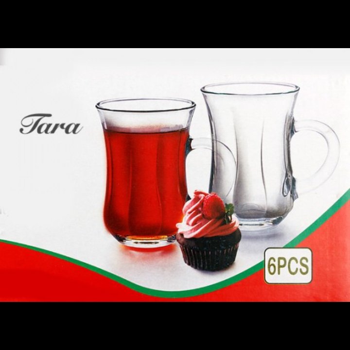 فنجان کمرباریک طرح راه راه (پک 6 عددی)