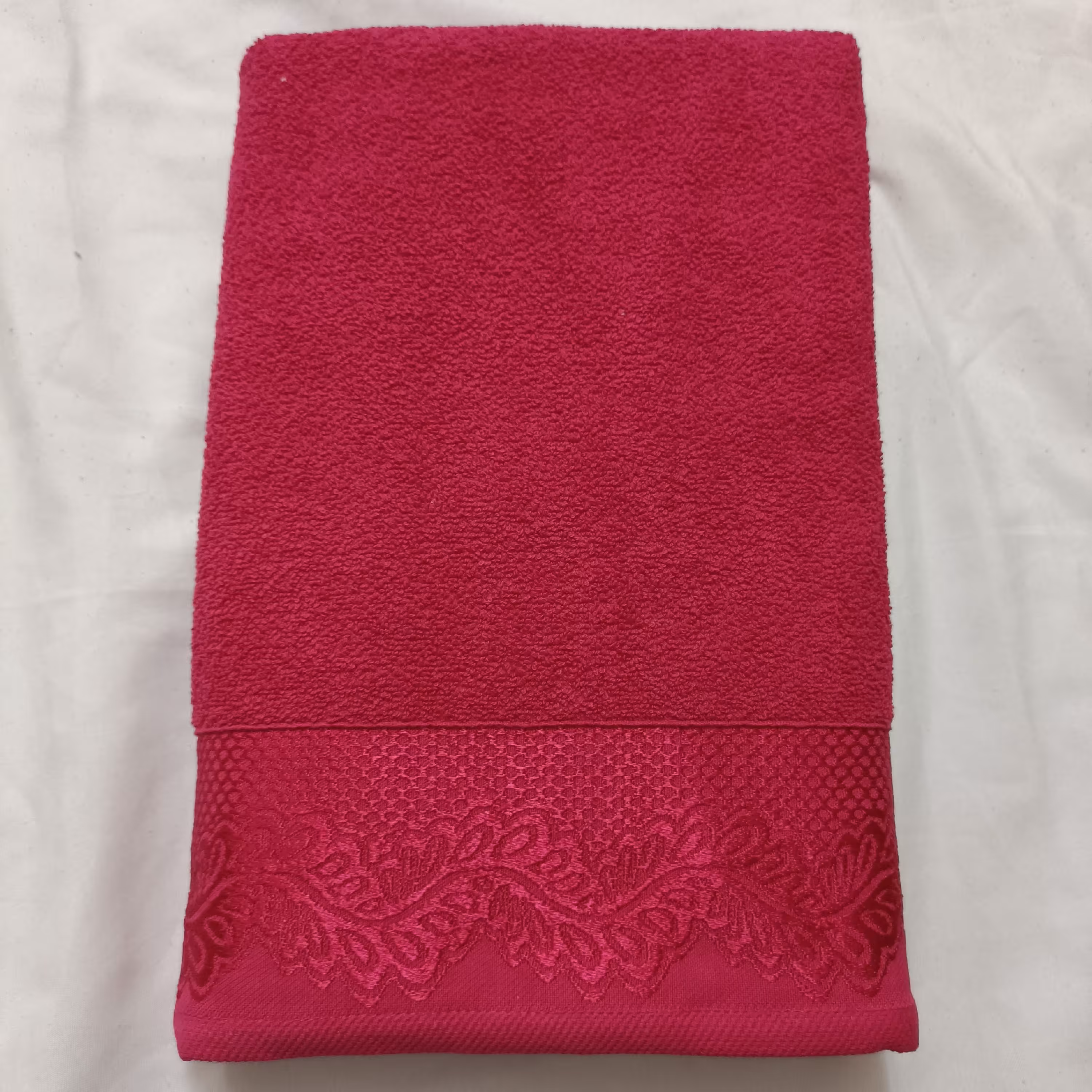 حوله حمام بهباف آذر مدل ورونا سایز 100 در 160 سانتیمتر کد 05