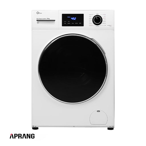 ماشین لباسشویی جی پلاس مدل GWM-J8470 ظرفیت 8 کیلوگرم - سفید