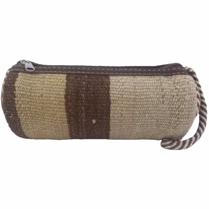 جامدادی گلیم دستباف  کد JAMEDGLI1  نفیس  زیپ قوی  رنگ کرم روشن