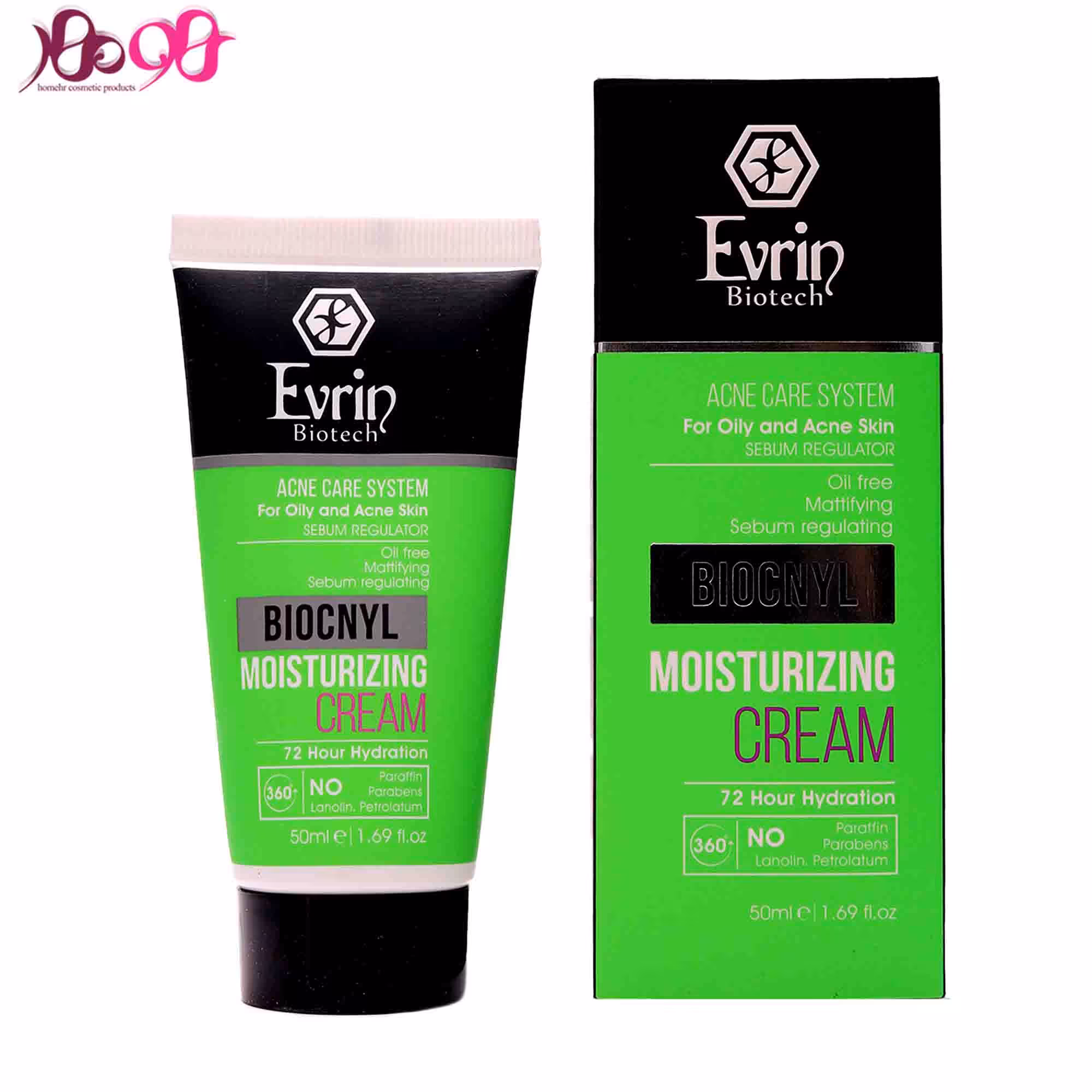 کرم مرطوب کننده مناسب پوست های چرب و آکنه دار اورین - evrin
