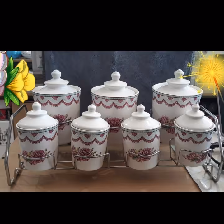 پاسماوری هفت پارچه گلدار 2