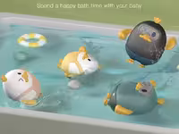 اسباب بازی حمام مدل نخ کش طرح اردک شناور مخصوص وان و استخر