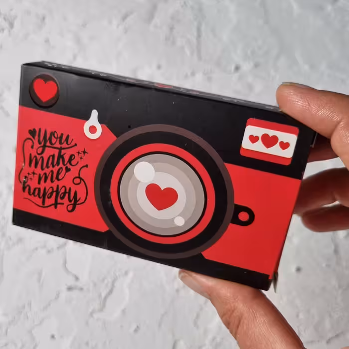 ولنتاین شکلات طرح دوربین 