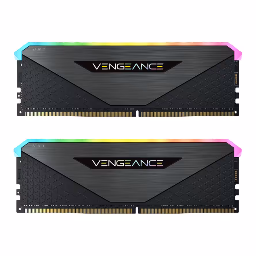 رم کورسیر VENGEANCE RGB RT Black 16GB 8GBx2 3600MHz CL18