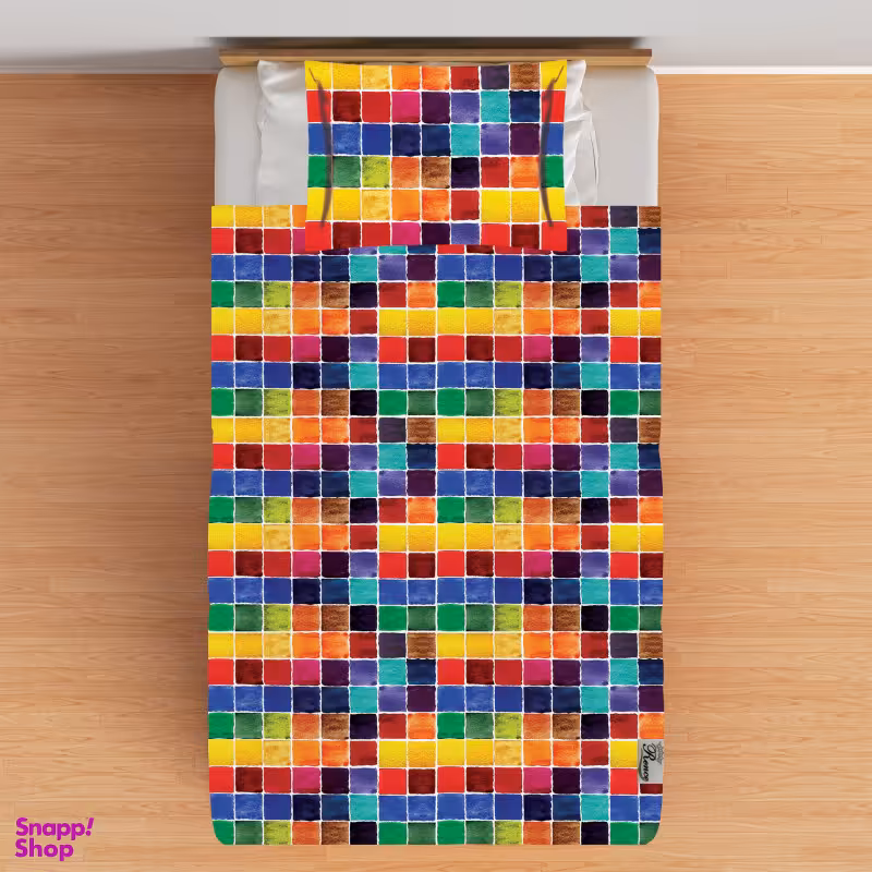 سرویس ملحفه مدل B2-10517 یک نفره 2 تکه