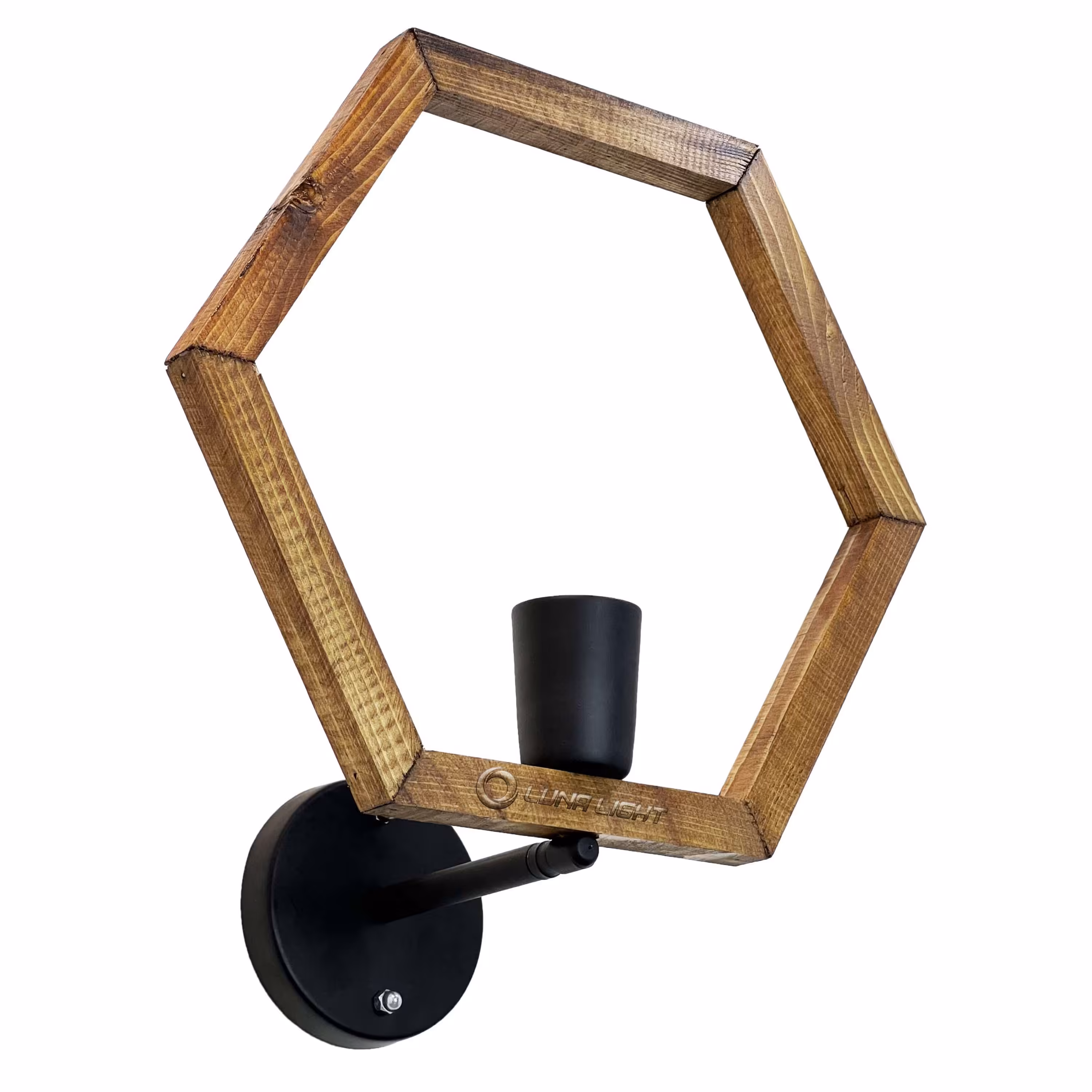 چراغ دیواری چوبی مدل W-03B