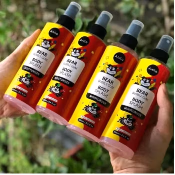 بادی اسپلش زنانه آدامس خرسی آنیلا مدل شاین دار - حجم 250 میلی لیتر