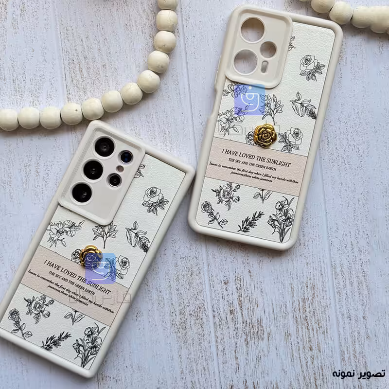 خرید قاب دخترانه گوشی A54 مدل سولید گل برجسته از فارس کالا