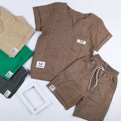 تیشرت شلوارک مراکشی پسرانه کد 9508