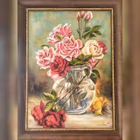 تابلو رنگ روغن روی بوم 50 در 70