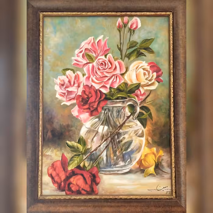 تابلو رنگ روغن روی بوم 50 در 70