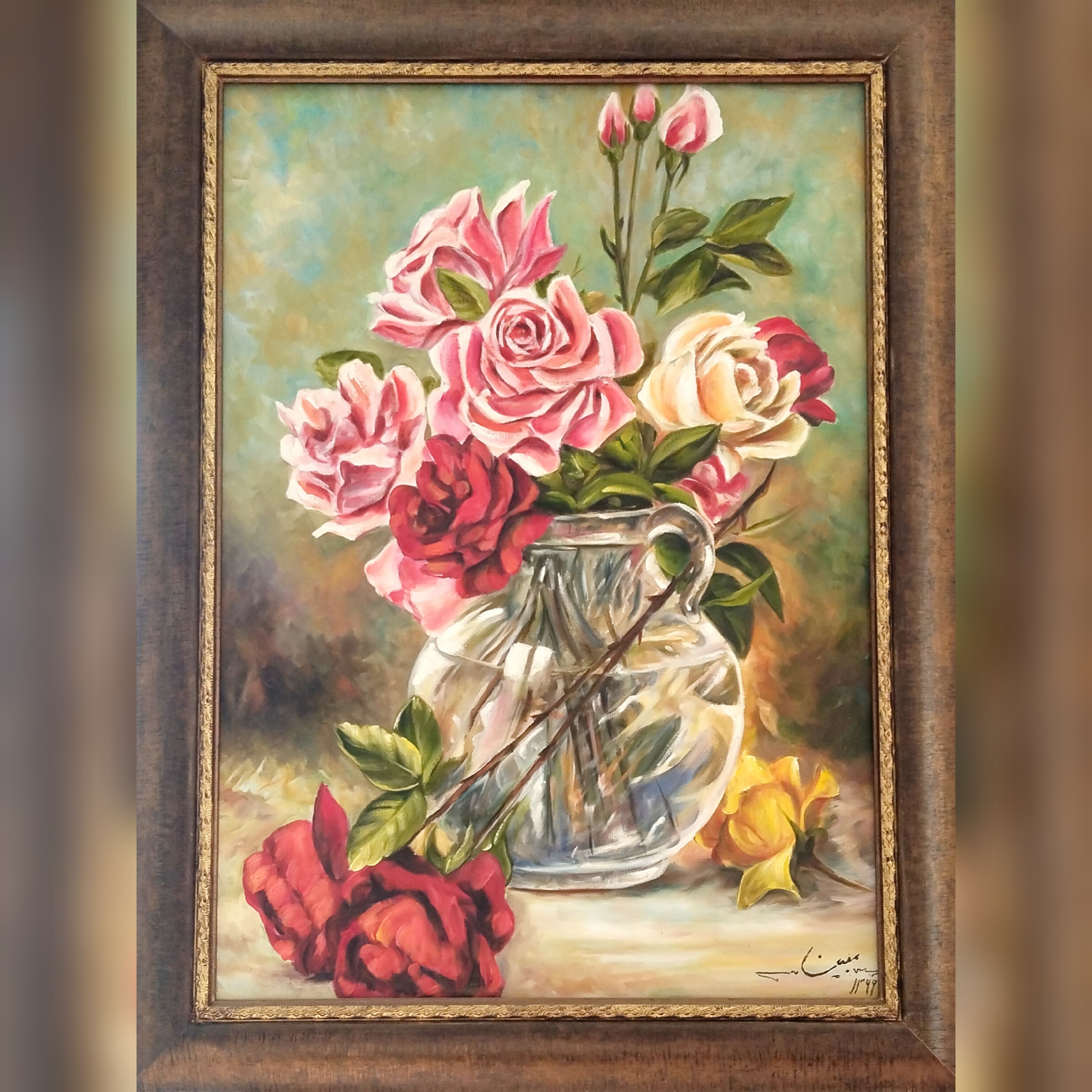 تابلو رنگ روغن روی بوم 50 در 70