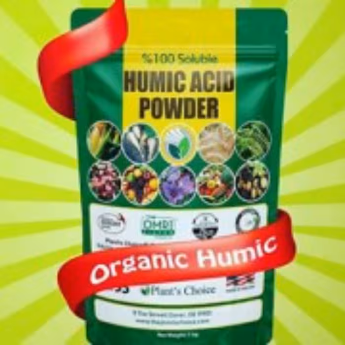 کود ارگانیک اسید هیومیک پودری 60 درصد محصول شرکت پلنت چویس آمریکا