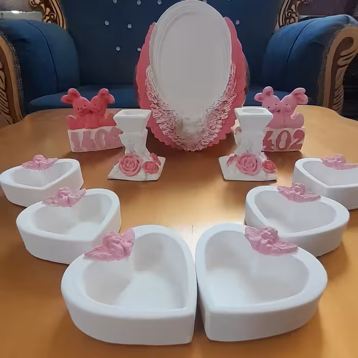 ست هفت سین فرشته صورتی همراه یک گیفت خرگوش 1402