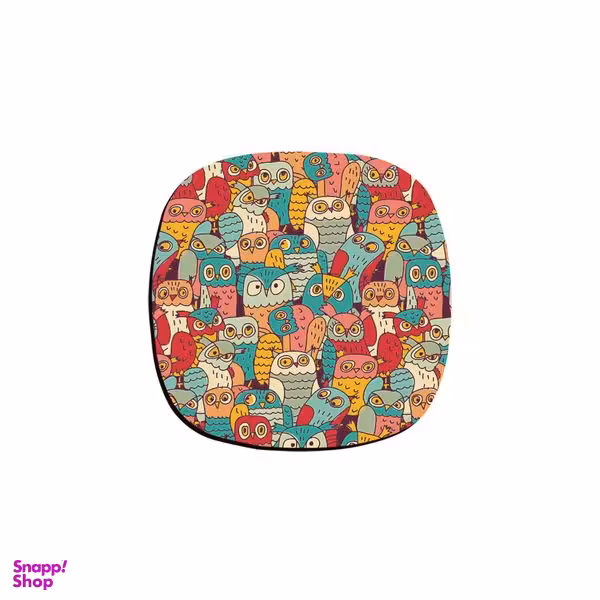 زیر لیوانی ترمه طراحان ایده مدل جغدها کد CFP398