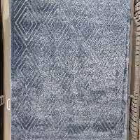 فرش پاتریس  فرش گلیم مدرن 400شانه طرح صدرا آبی  سایز کناره یک در یک ونیم متری