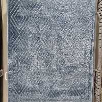 فرش پاتریس  فرش گلیم مدرن 400شانه طرح صدرا آبی  سایز کناره یک در یک ونیم متری