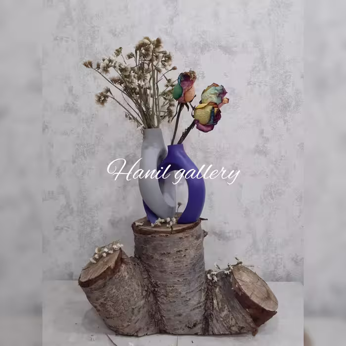 گلدان دوقلوی مدرن و شیک(هزینه ارسال به عهده مشتری میباشد) (پس کرایه)