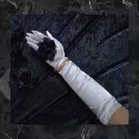 دستکش سفید عروس 