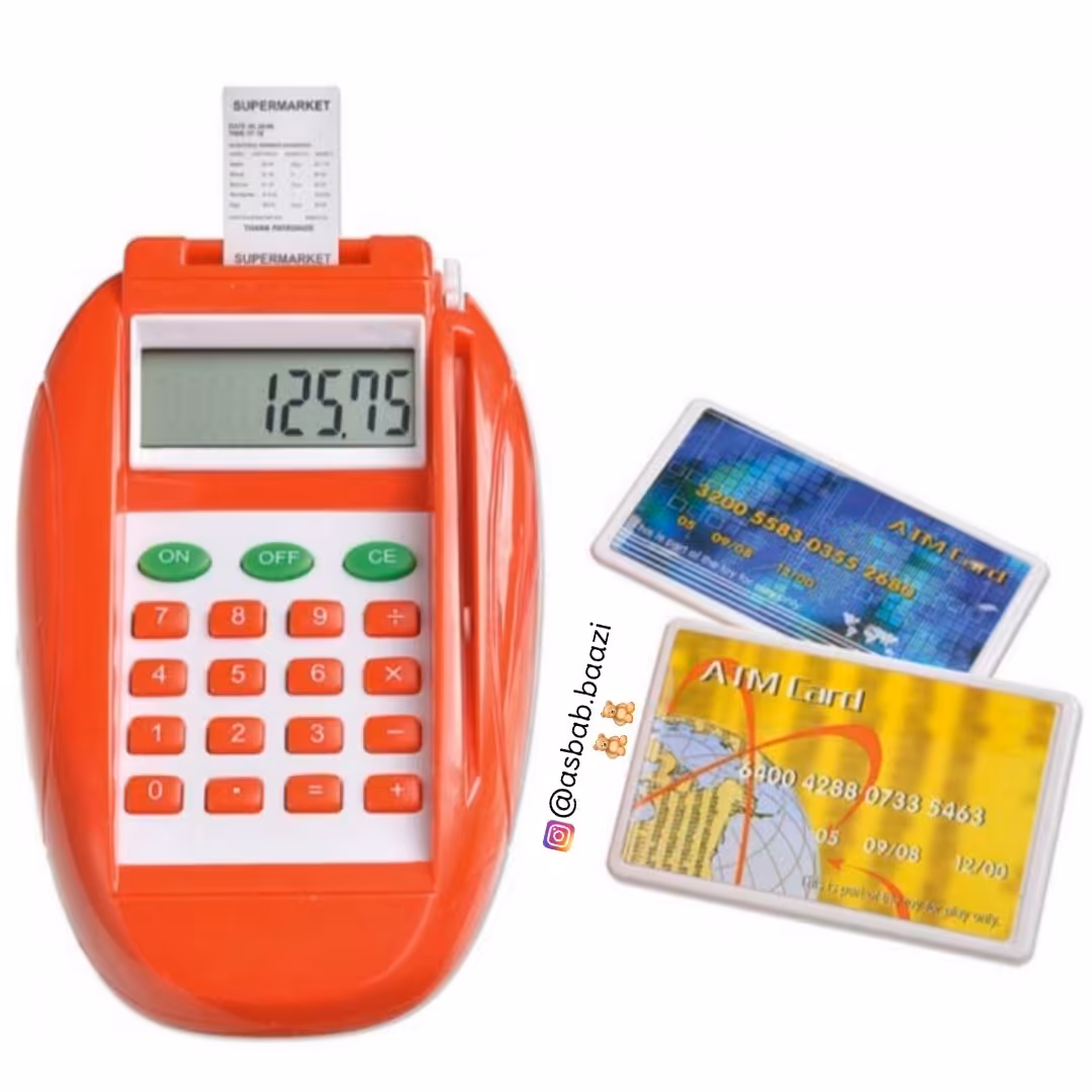 اسباب بازی دستگاه کارت خوان یا دستگاه پز باتری خور