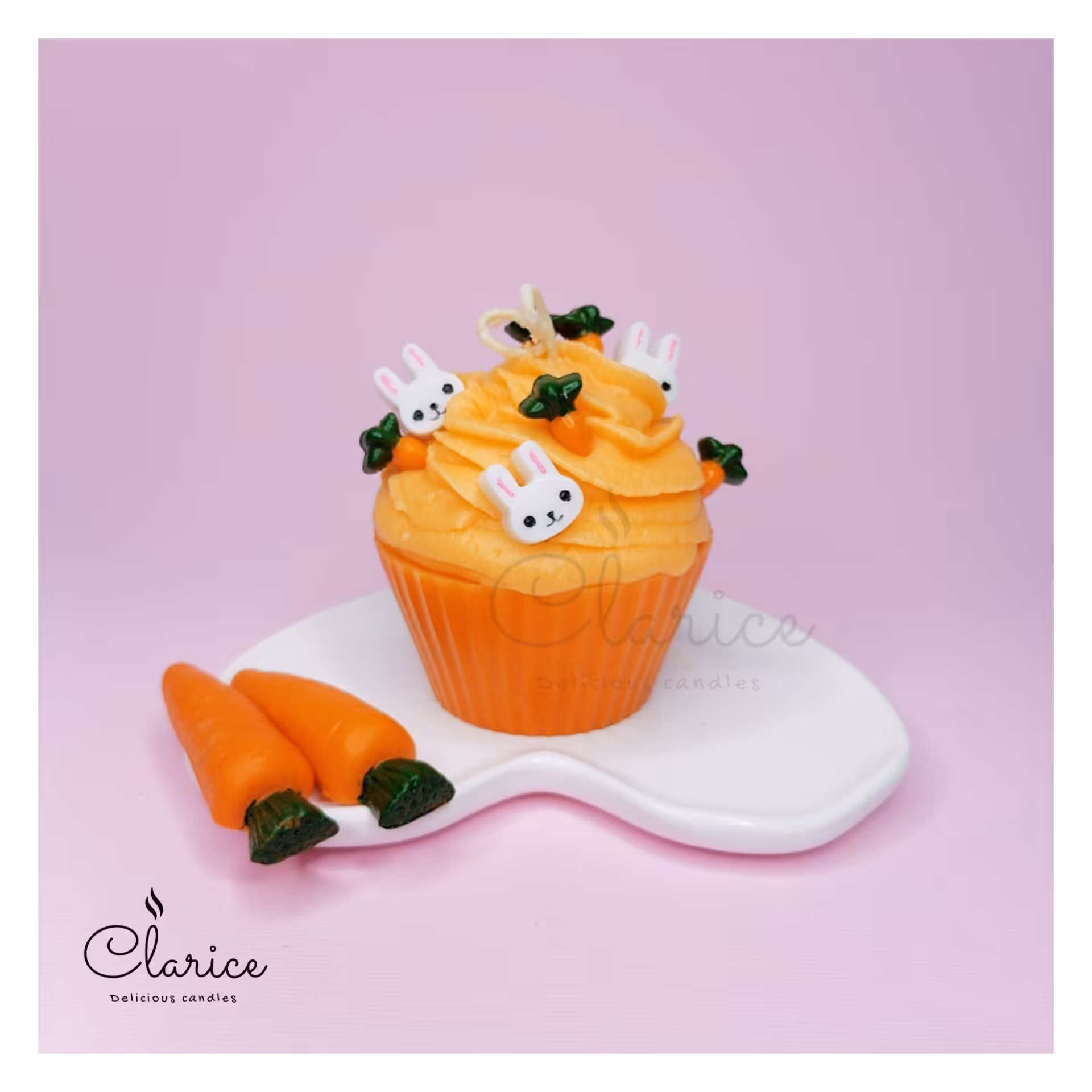 شمع فانتزی کاپ کیک خرگوشی