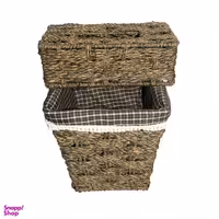 ست سطل زباله و جا دستمال کاغذی کد 150