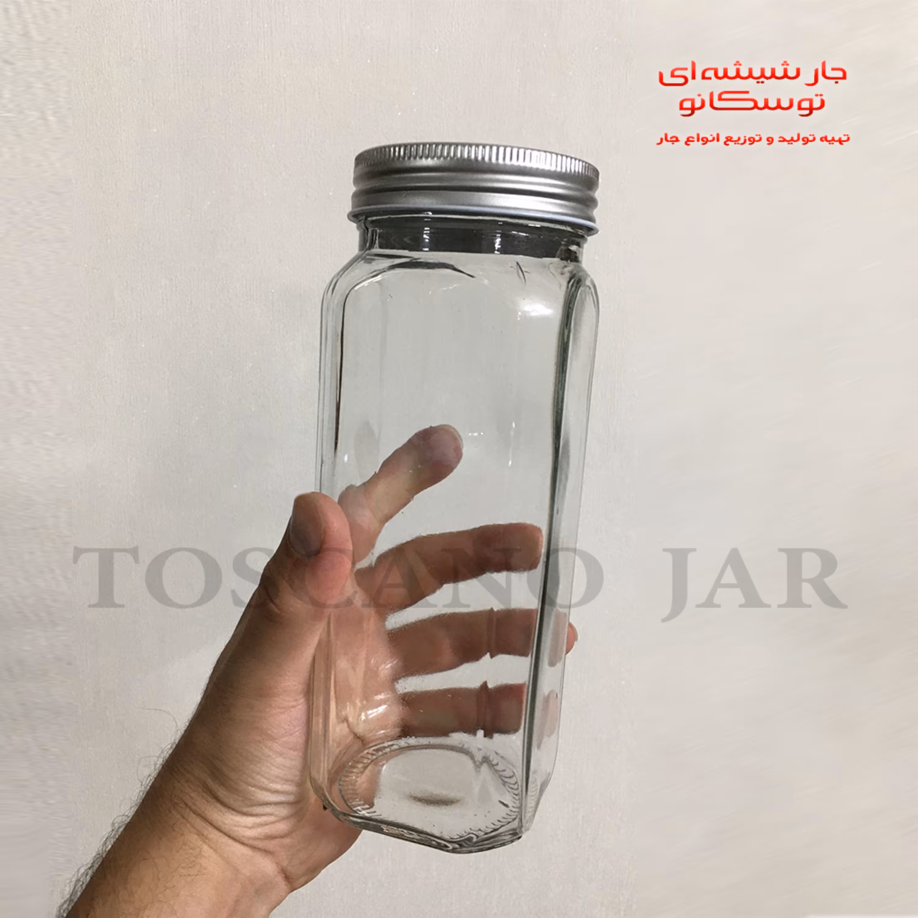 شیشه  مدل کتیبه با در کانتینری سایز 1