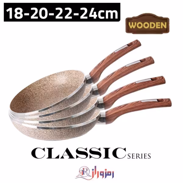 ست ماهیتابه 4 عددی زیو مدل ZFS-8125