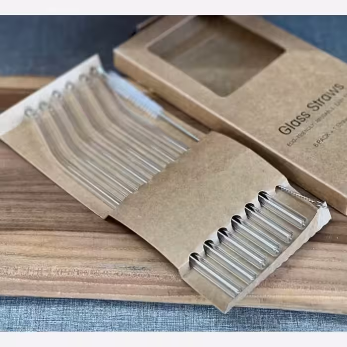 نی شربت شیشه ای  L38 | amazonchi