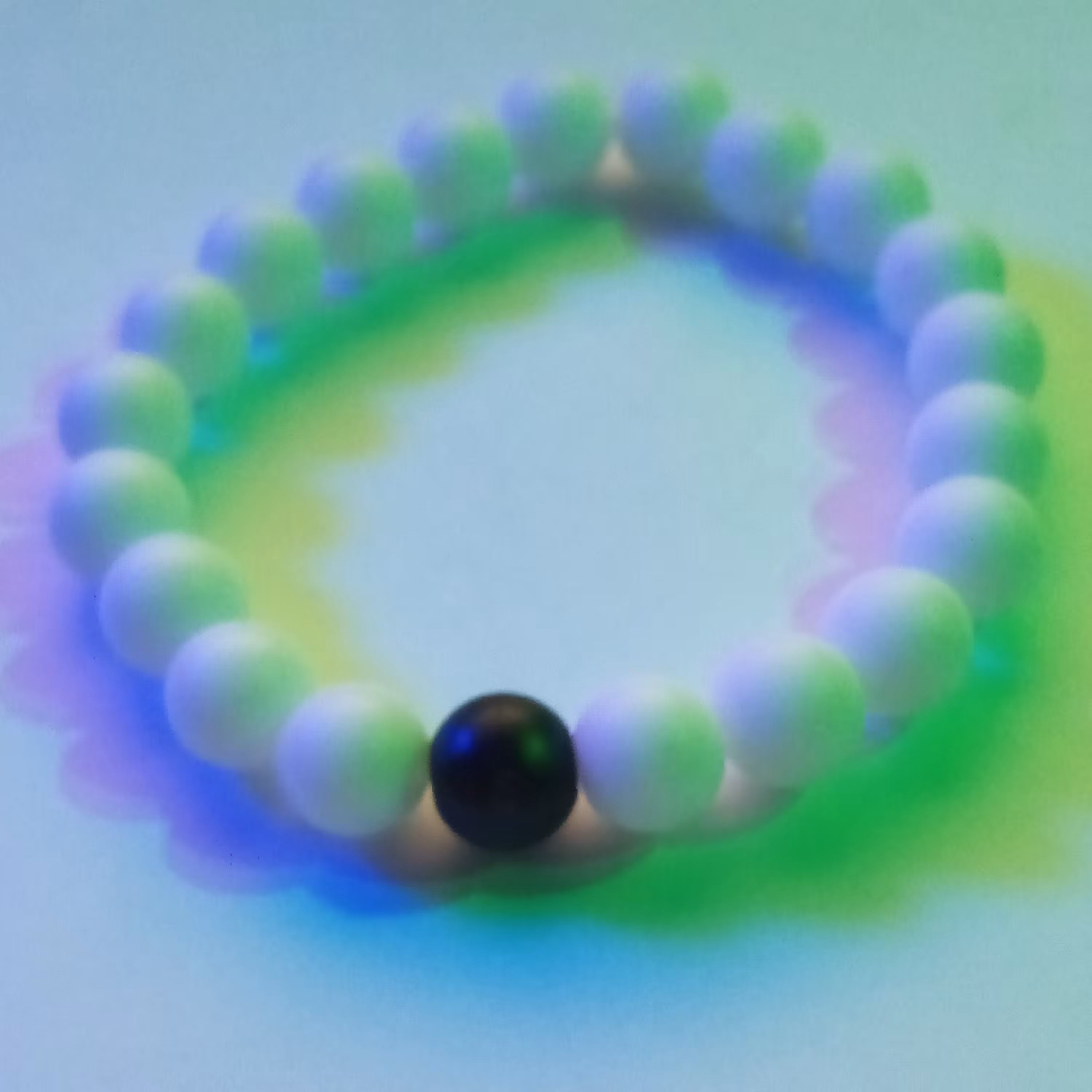 دستبند سنگ انیکس طرح ساده