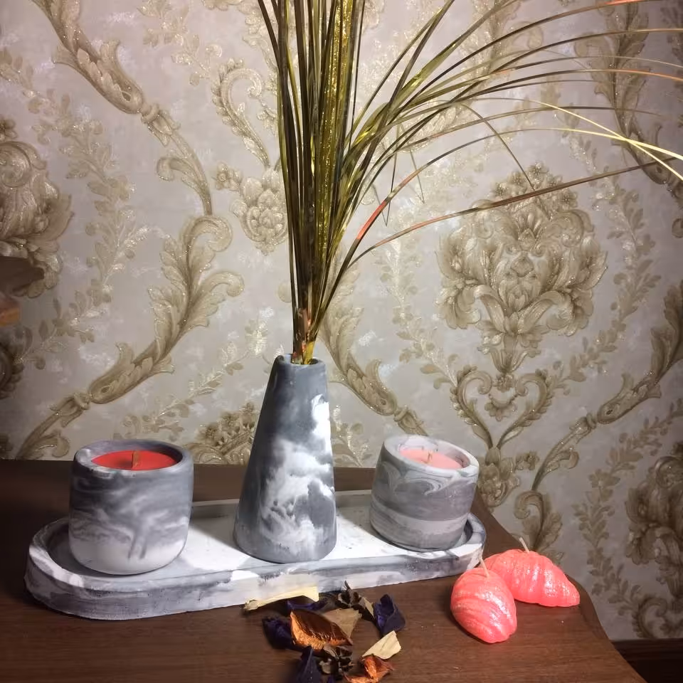 ست جاشمعی و استوانه 