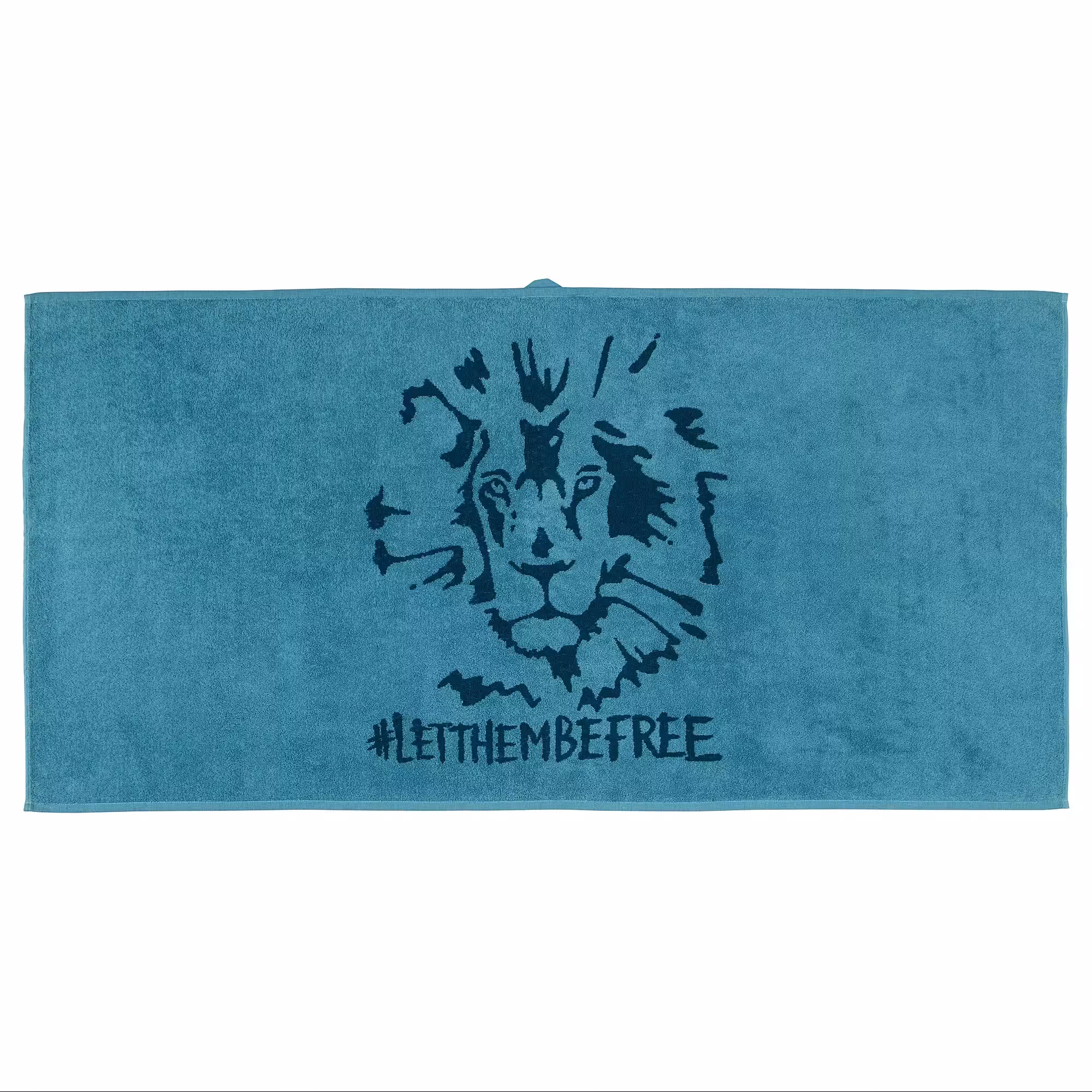 حوله حمام ایکیا مدل URSKOG کد 203.939.40 رنگ آبی سایز 70x140 سانتی متر