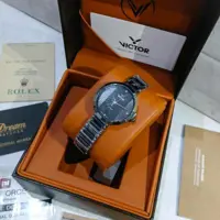 ساعت مچی عقربه ای زنانه VICTOR سرامیک استیل موتورمیوتاژاپن مدل V5675