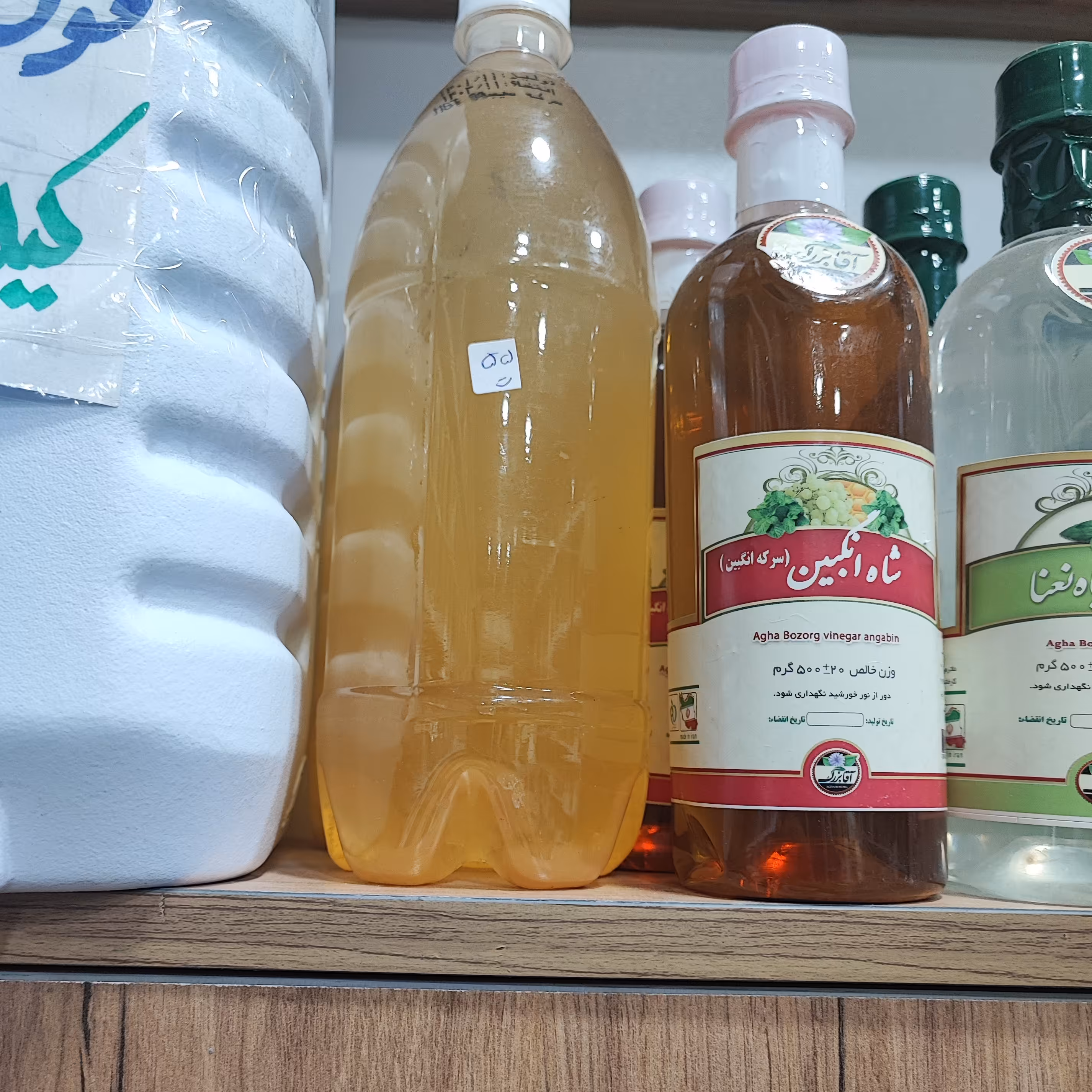 سرکه سیب طبیعی خانگی یک لیتری