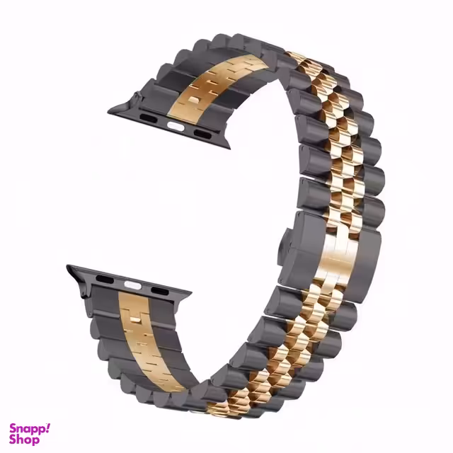 بند ساعت هوشمند مدل رولکسی 5bead مناسب برای اپل واچ سایز 38/40 میلی متر
