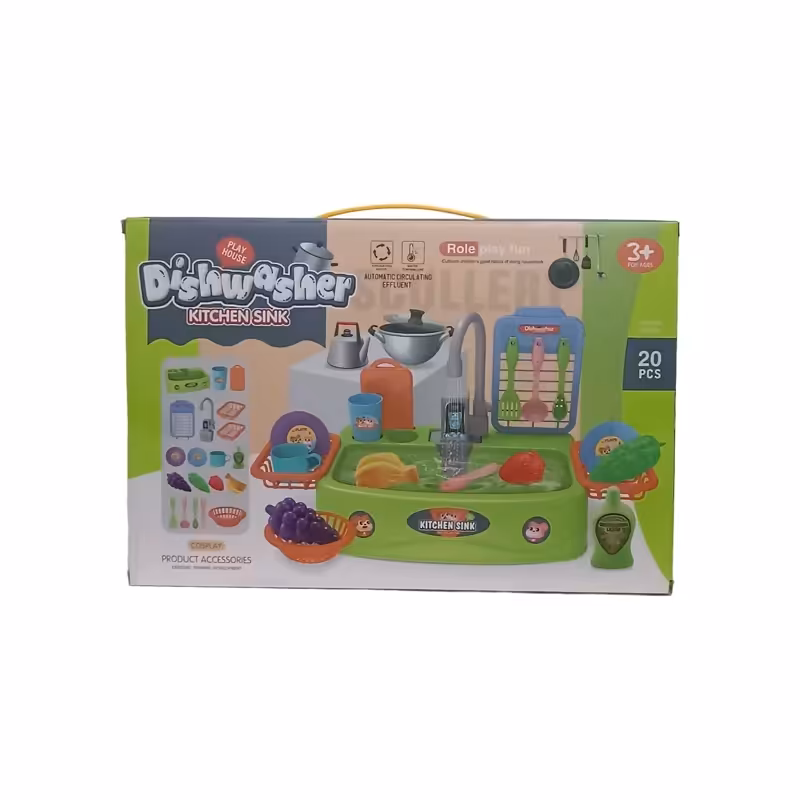اسباب بازی ست ظرفشویی و آشپزخانه