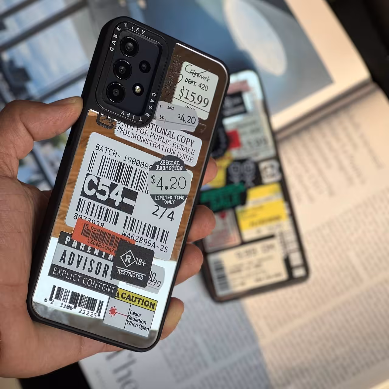 گارد سامسونگ S22 ultra لیبل تیکت