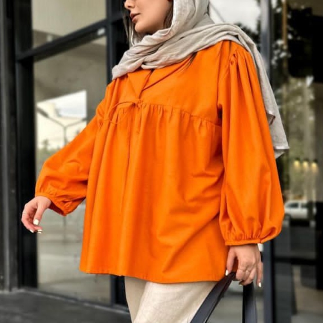 تونیک مانتویی چین دار