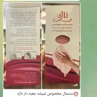 دستمال مخصوص شیشه جعبه دار ناژه یک عددی 