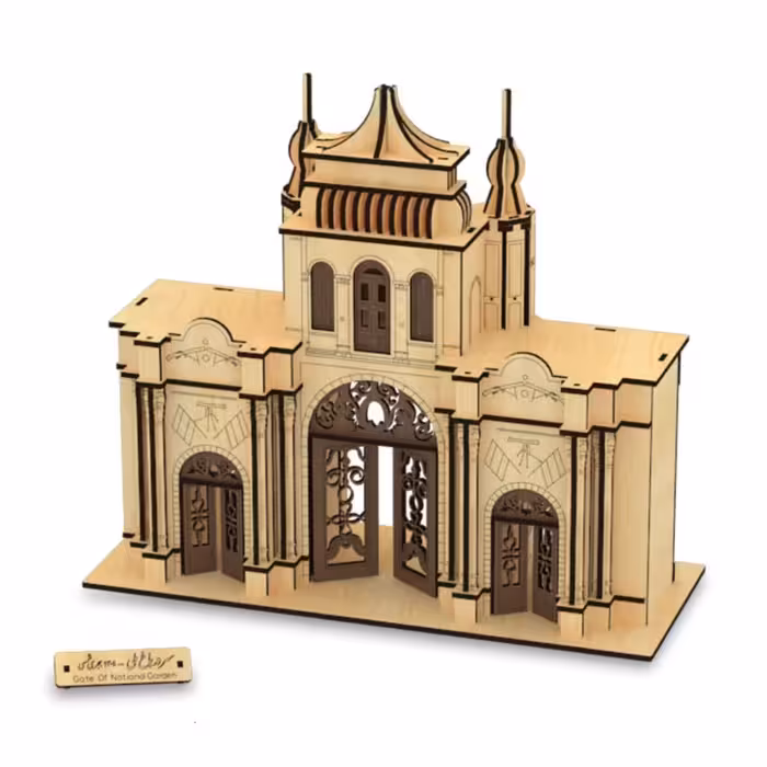 پازل سه بعدی چوبی سردر باغ ملی