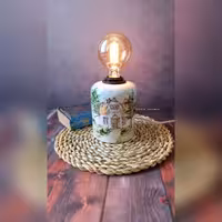 آباژور سرامیکی دست ساز کد 03 (پس کرایه)