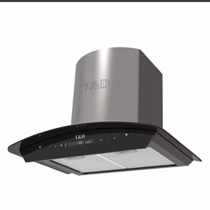هود تی اند دی مدل TD04S مورب سایز 60(بیست و چهار ماه گارانتی)