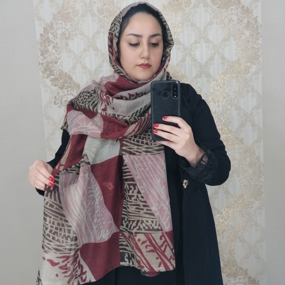 شال نخی لبه دوخت جیگری
