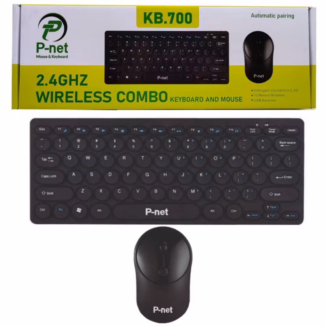 کیبورد و ماوس بی سیم مینی پی نت P-net KB-700