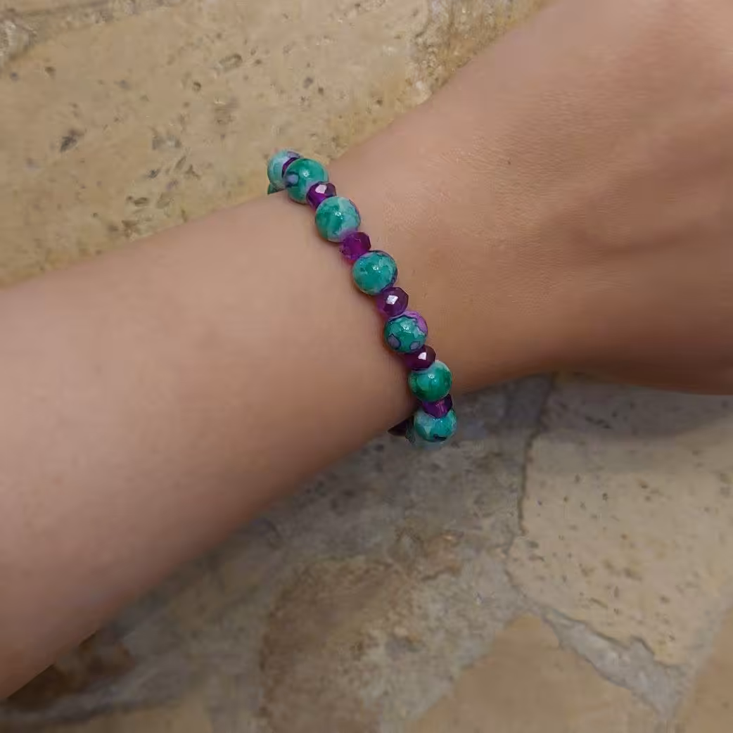 دسبند مهره ای رنگی 