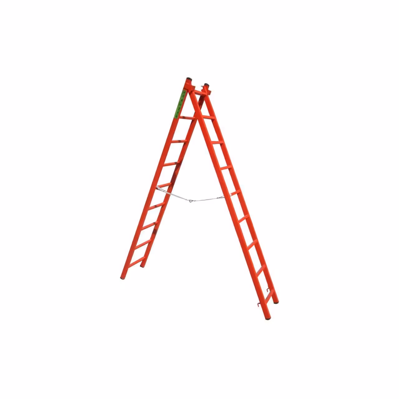 نردبان مخابراتی آهنی 5 متری 18 پله دو تکه مدل پامچال آلوم راد