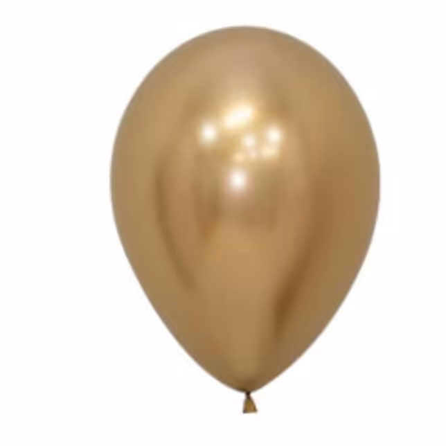 بادکنک کروم طلایی 3 عددی